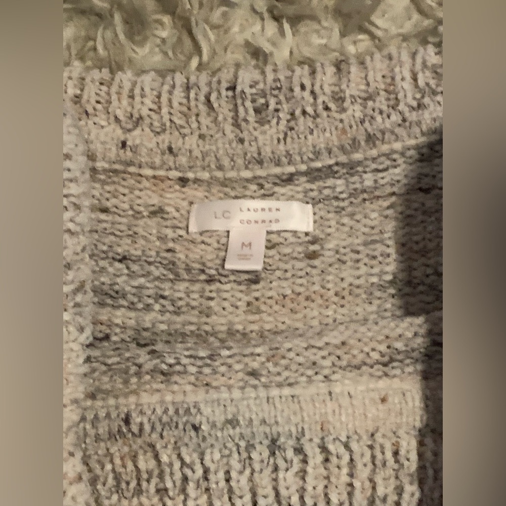 NWOT-Lauren Conrad cowlneck/off shoulder sweater - Picture 2 of 2